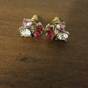 NWOT small pink Baublebar studs